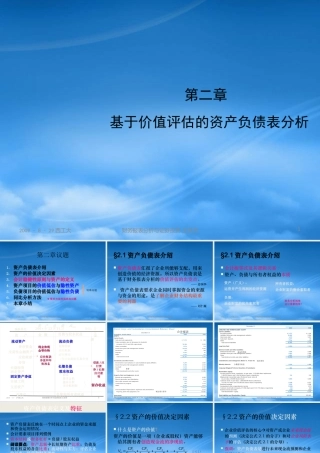 基于价值评估的资产负债表分析课件