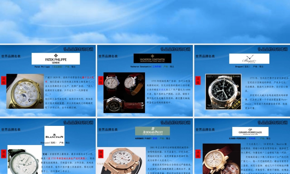 奢侈品品牌知识培训(ppt 60页)