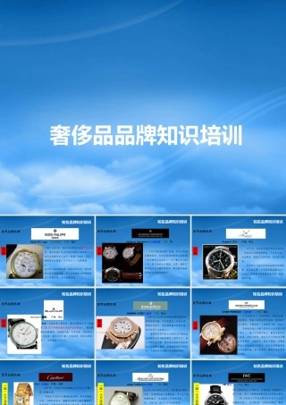 奢侈品品牌知识培训