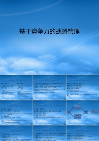 基于竞争力的战略管理规范