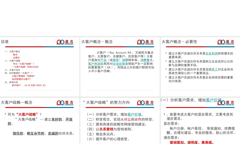 大客户战略培训课程