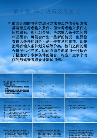 基于决策表的测试课件(PPT 50页)