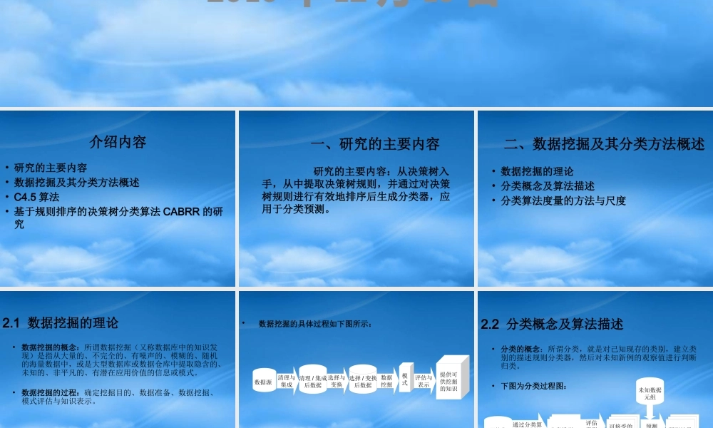 基于决策树规则分类算法的研究(12-15)