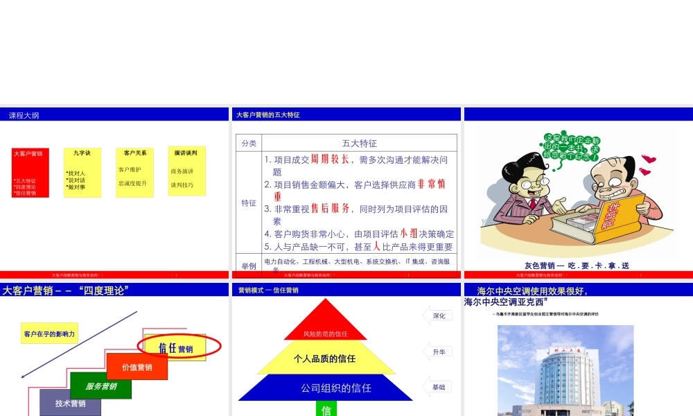 大客户战略营销与商务谈判191231178