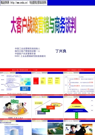大客户战略营销与商务谈判培训资料