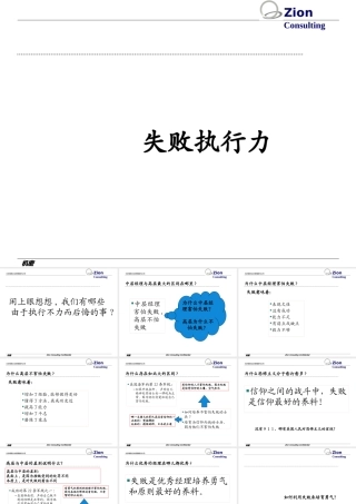 失败执行力讲义课件