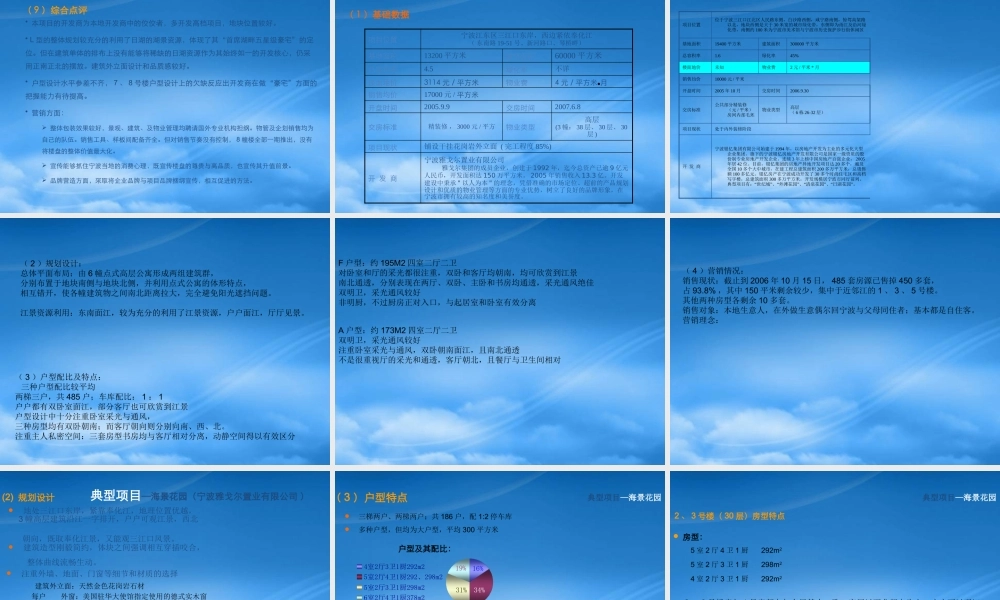 宁波高层楼盘典型项目浅析