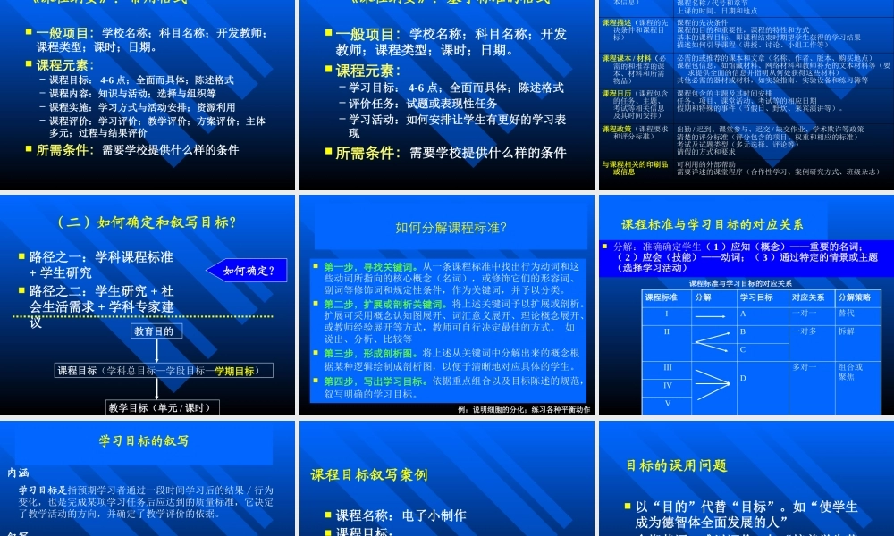 基于课程标准的教学-有效教学：理念与策略