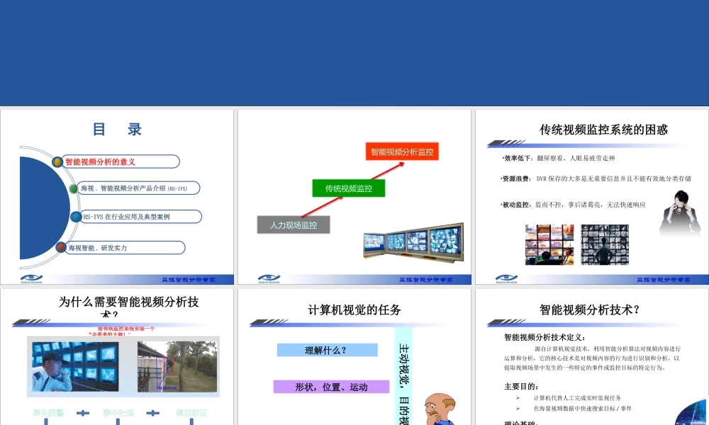 宁波海视智能系统有限公司智能视频分析仪产品简介