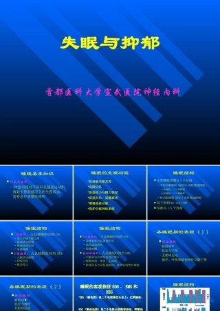 失眠的诊断与治疗-进修