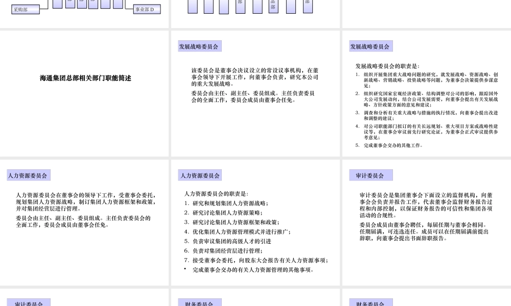 宁波海通集团组织架构重组方案(ppt 61) 