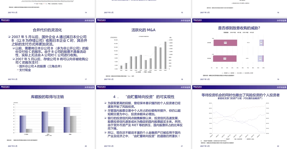 失去的10年与股票市场的结构变化～股东价值经营的萌芽与“由