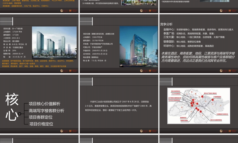 宁波和丰创意广场招商手册