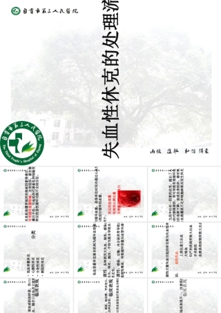 失血性休克的处理流程[1](PPT42页)