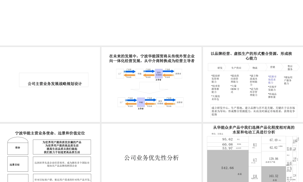 宁波华能主营业务发展战略设计(ppt 133)