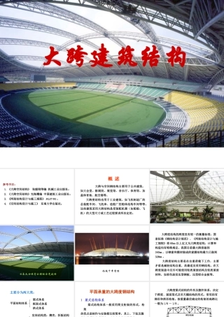 大跨建筑结构设计要点