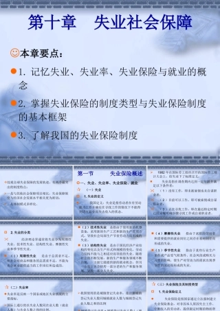 失业社会保障制度范本