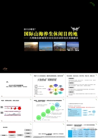 大理海东新城项目定位及启动住宅区发展建议