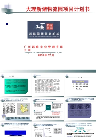 大理新储物流园项目计划书