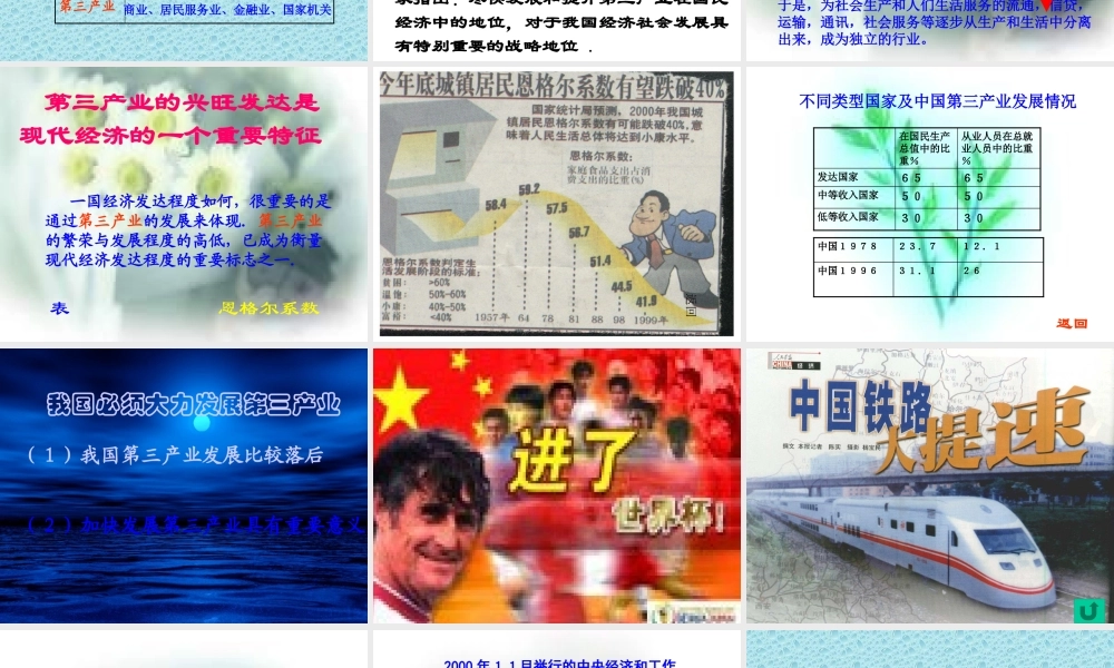 大力发展第三产业-PowerPoint演示文稿