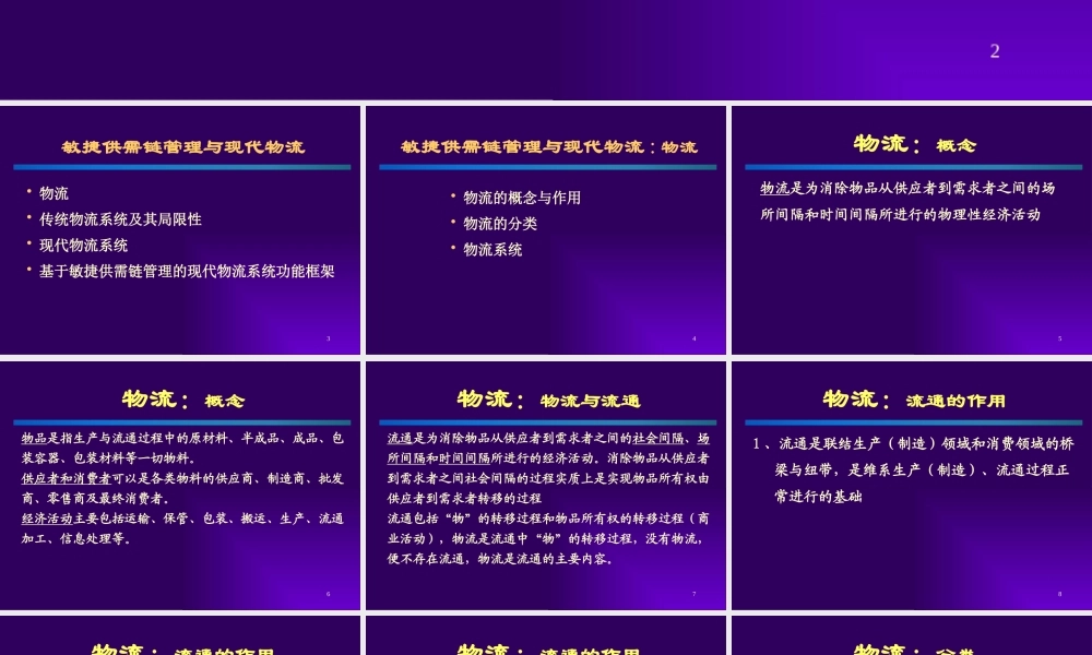 基于敏捷供需链管理定义