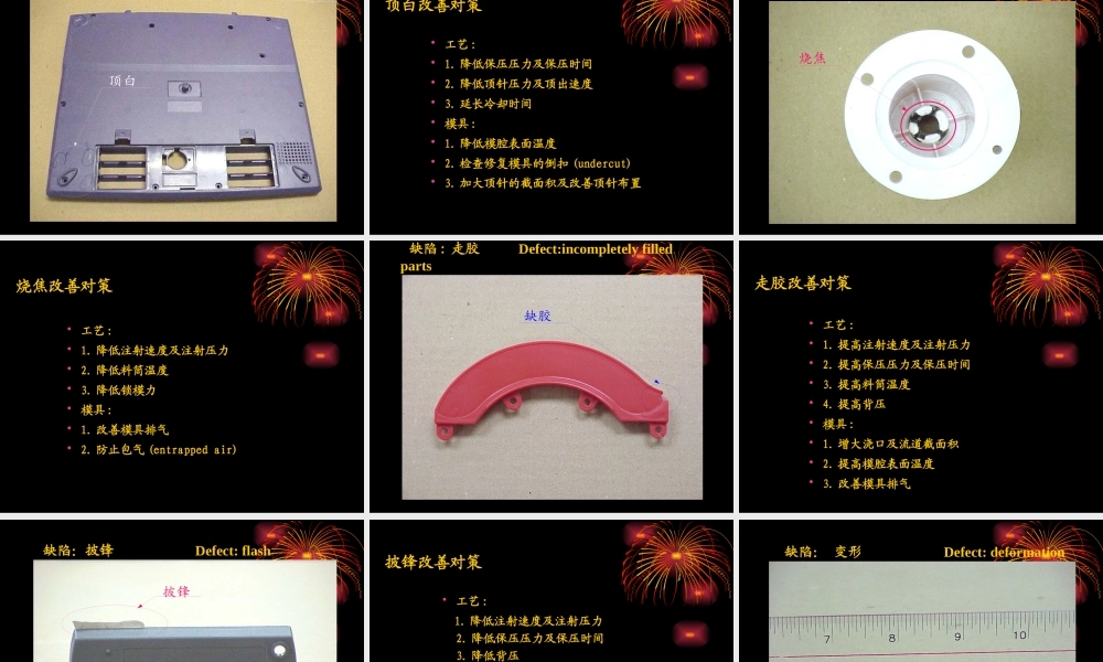 塑胶产品常见缺陷及改善办法(1)