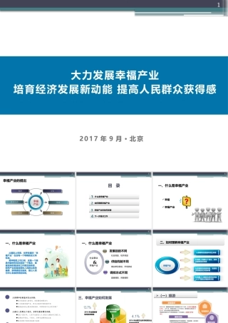 大力发展幸福产业