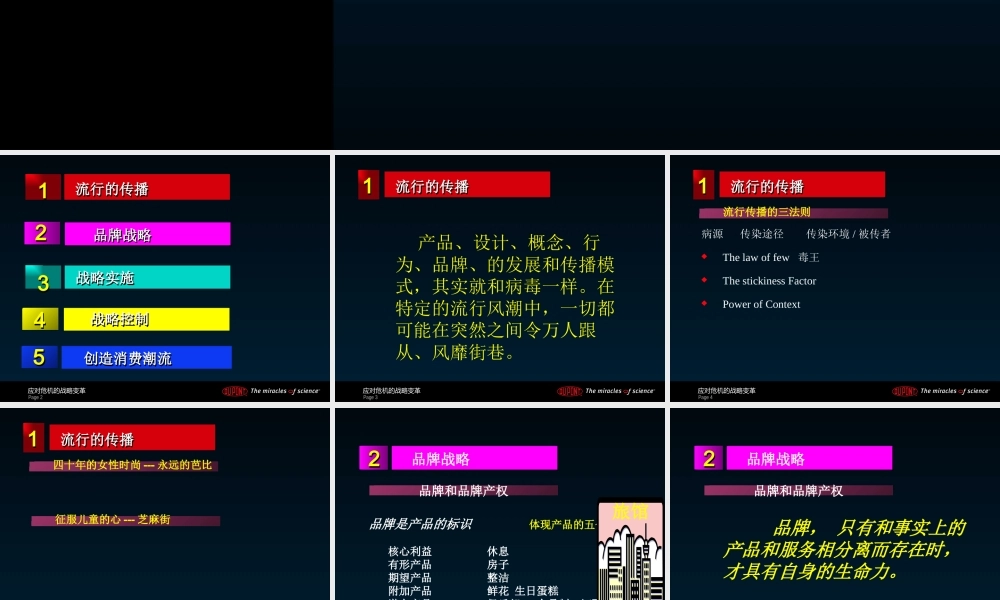 基于品牌的战略以及战略实施控制的步骤讲义