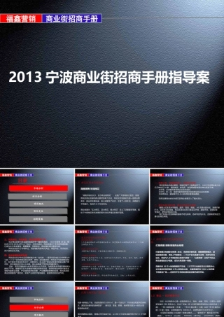 宁波商业街招商手册指导案