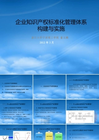 宁波市企业知识产权管理规范XXXX年3月20日