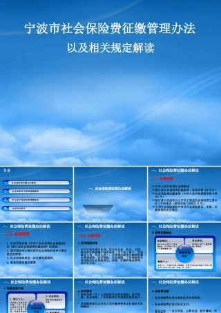 宁波市社会保险费征缴管理办法以及相关规定解读(企业培