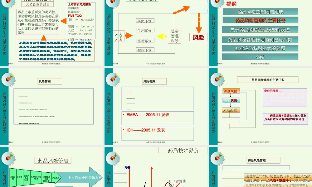 基于品种的药品风险管理计划研究与制定