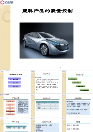塑料产品的质量控制与管理