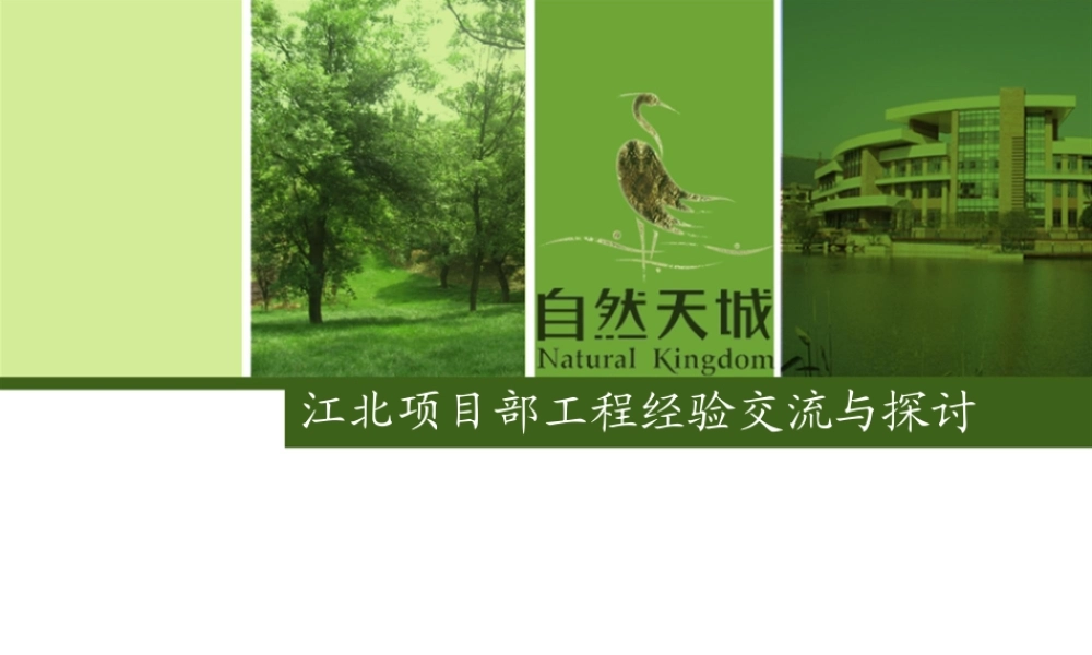 宁波象山江北项目部工程经验交流与探讨_140PPT