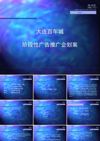 大连百年城阶段性广告推广企划案（PPT 55）