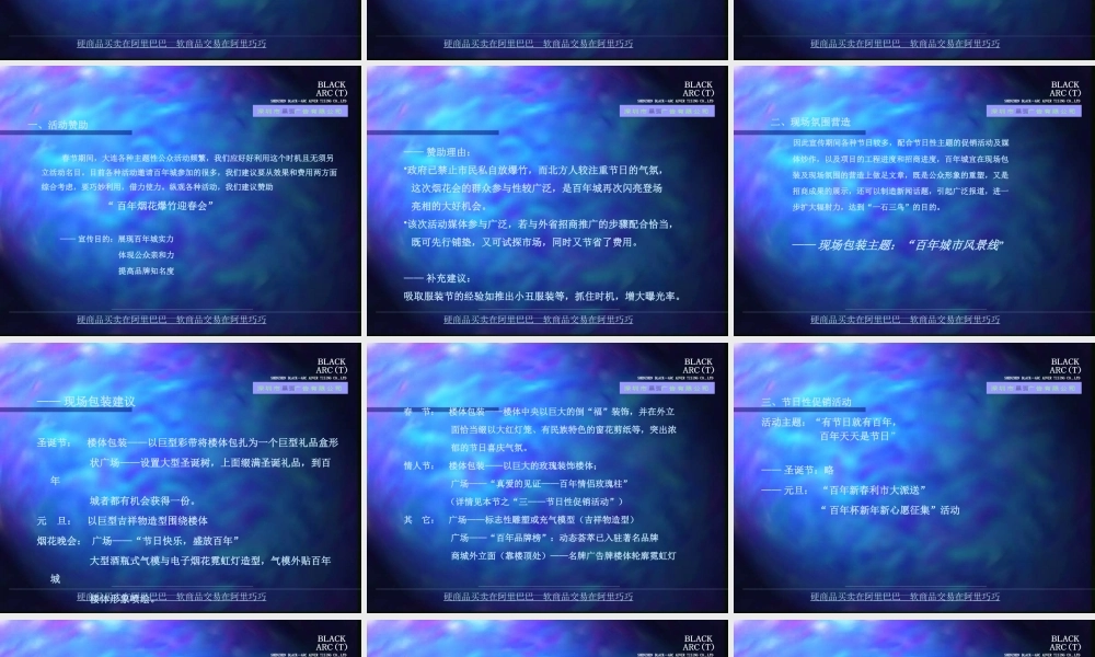 大连百年城阶段性广告推广企划案（PPT）