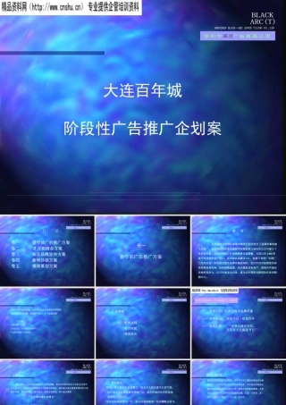 大连百年城阶段性广告推广企划案（PPT55）