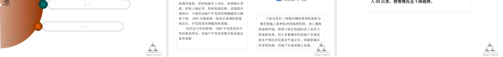 宁波鄞州区嵩江中路项目策划报告