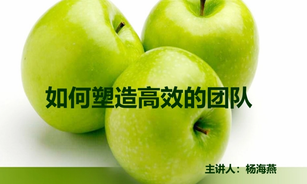塑造高效团队PPT模板