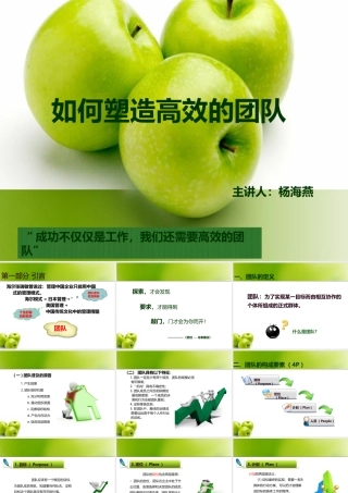 塑造高效团队PPT模板