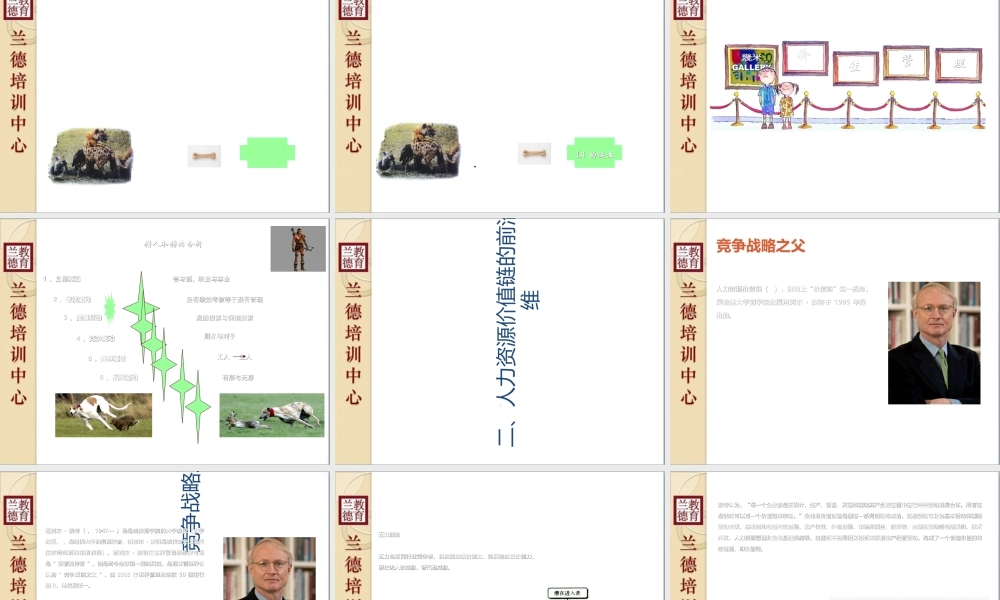 基于人力资源价值链的人才管理战略课件