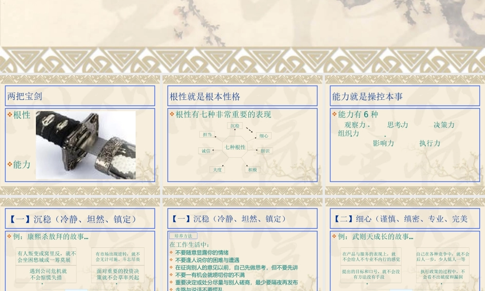 塑造管理者性格