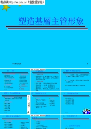 塑造基层主管形象