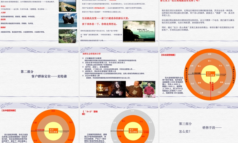 大连东方优山美地项目营销深化细案-32页-2M2007年