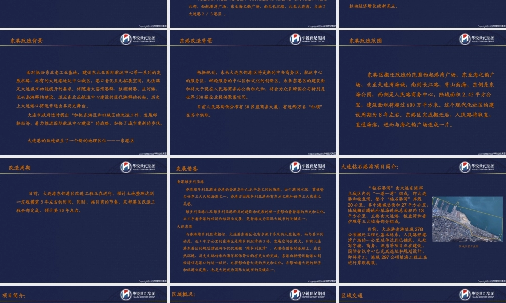 大连华锐_东港及华南地块项目发展意向汇报_52P