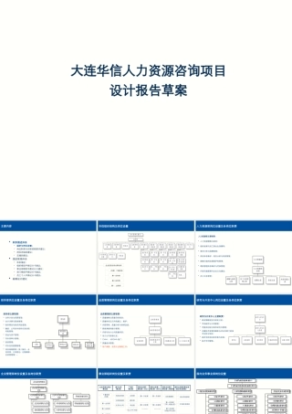 大连华信人力资源咨询项目设计报告