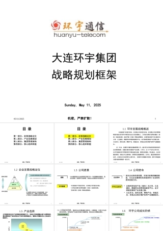 大连环宇战略框架