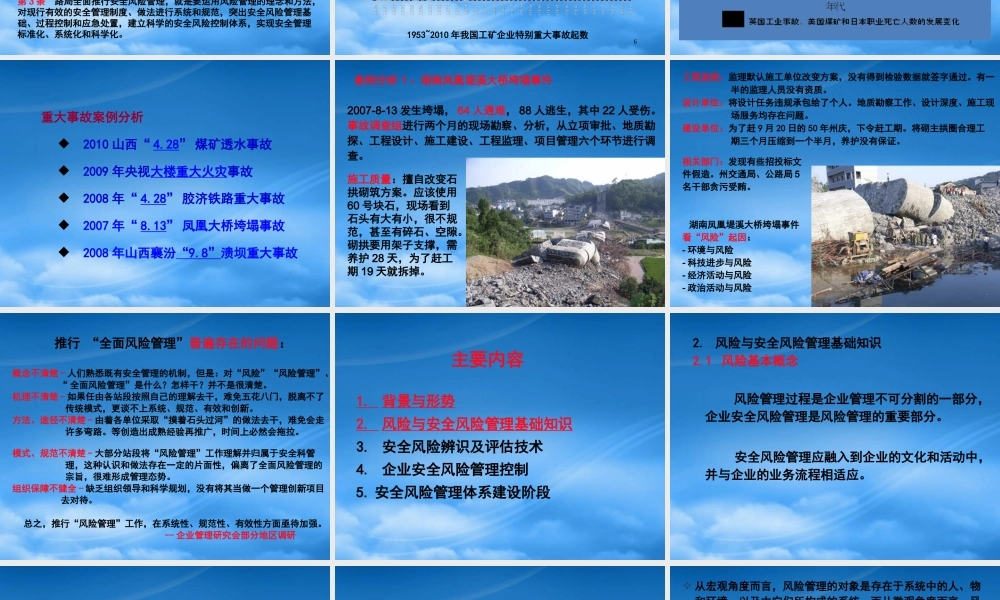 基于现场管理的安全风险管理(陈蔷)