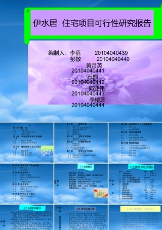 女生222宿舍伊水居住宅项目可行性研究报告