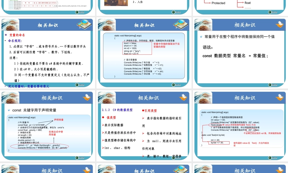 基于项目开发的CNET程序设计02